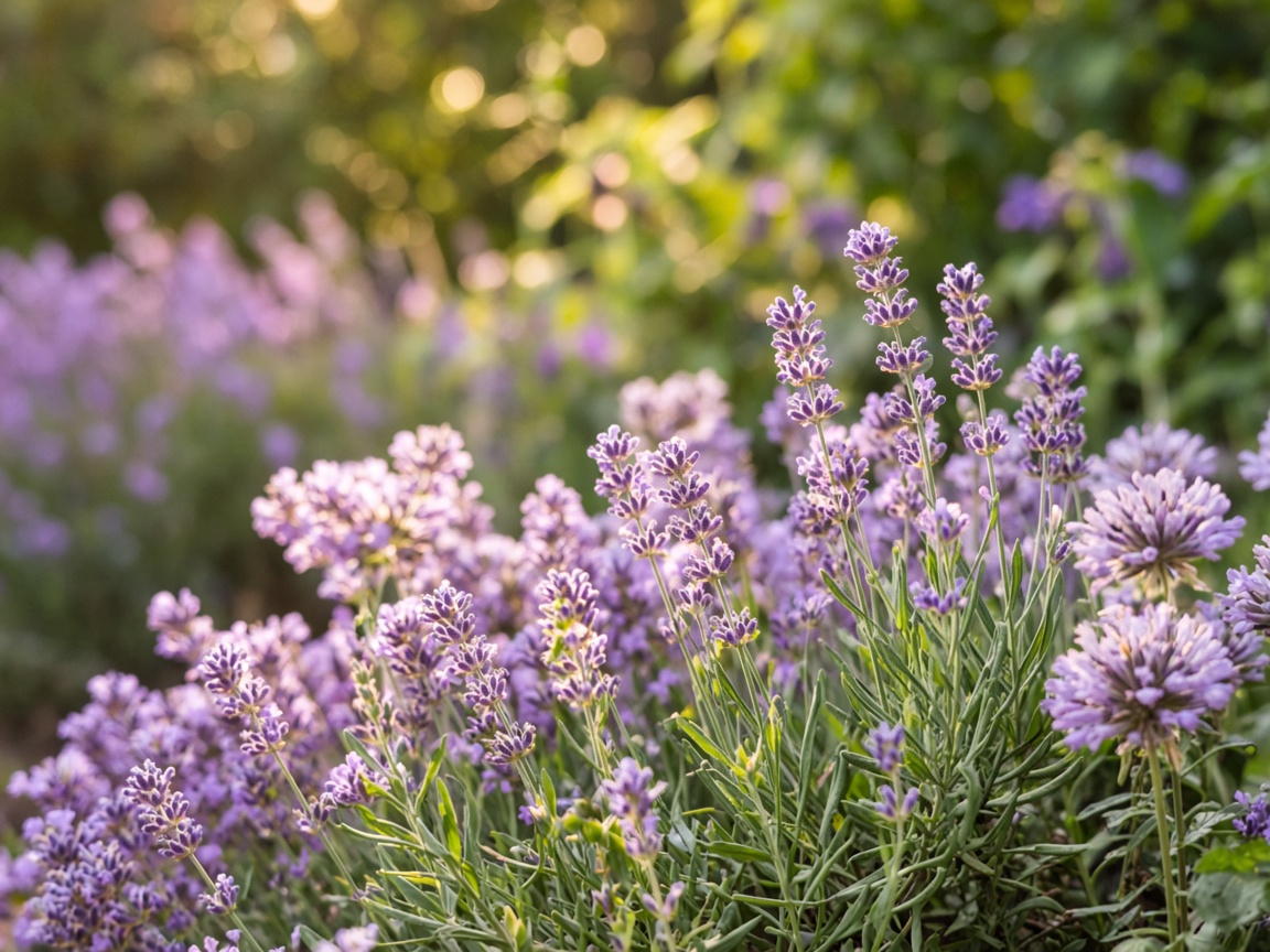 Summer lavender in bloom